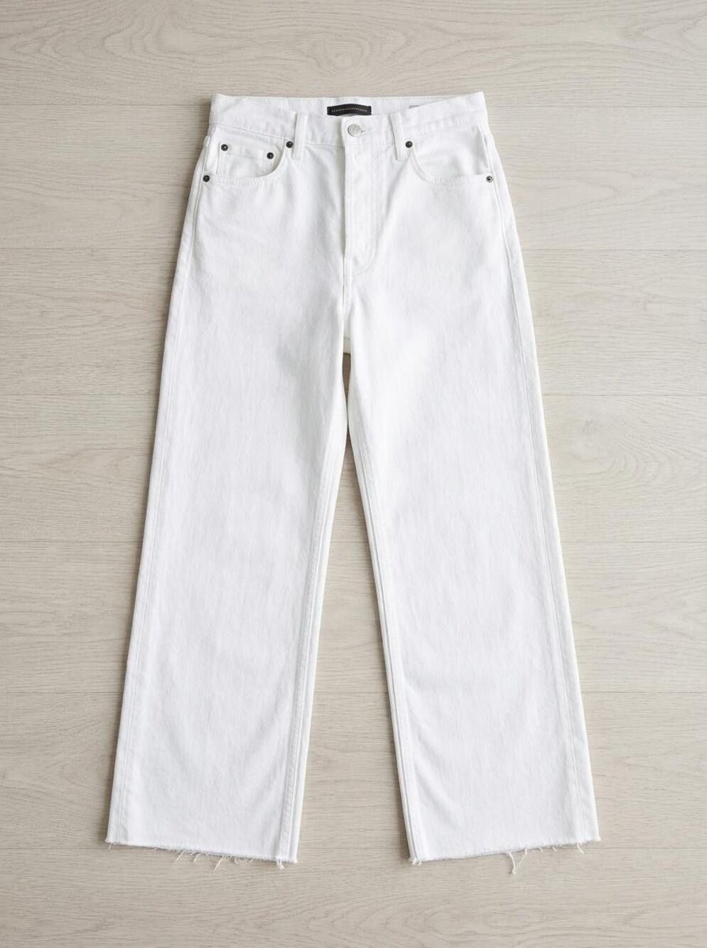 Modern American Savannah Women's High Waist Wide Leg Jeans White Size 29